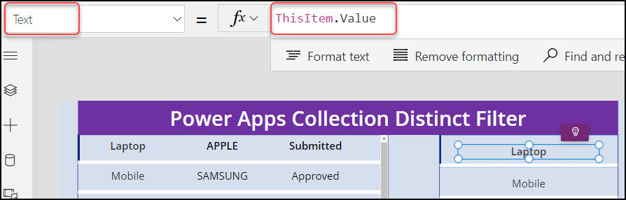 Power Apps Collection Distinct Filter Examples