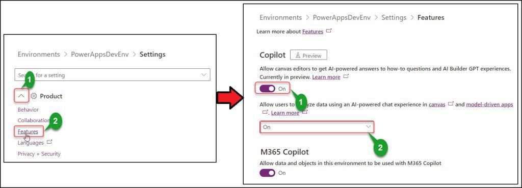 Power Apps copilot app