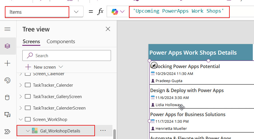 power apps copy function to another app