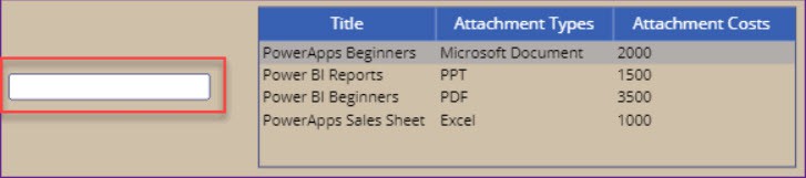 Power Apps Data Table Select Default Row