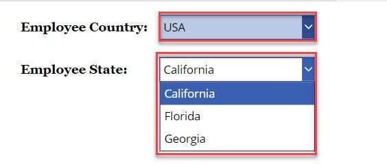 power apps dependent dropdown