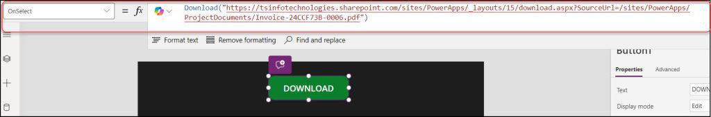 power apps download file from sharepoint library