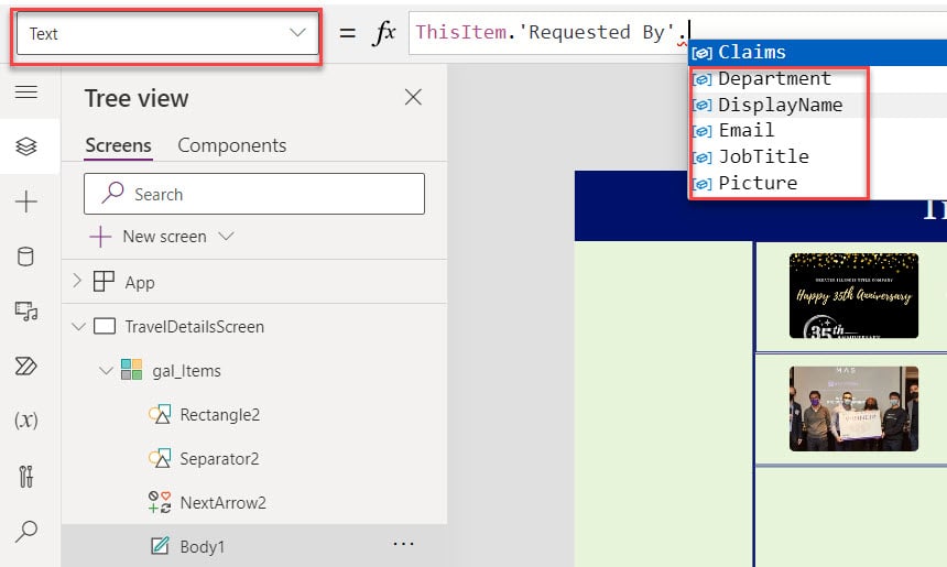 Power Apps Filter SharePoint List Using Person Field