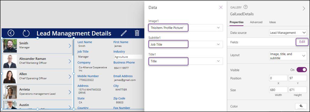 powerapps tab order