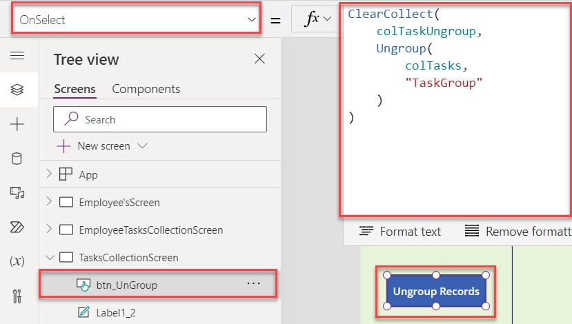Power Apps Gallery Control Ungroup Collection Power Apps Gallery Control Ungroup() Collection
