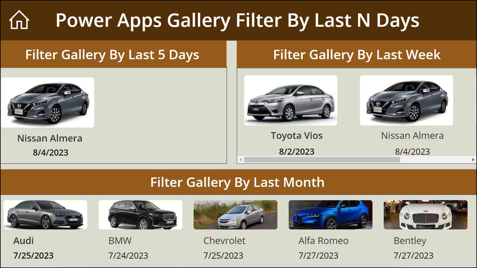 Power Apps Gallery Filter By N Days