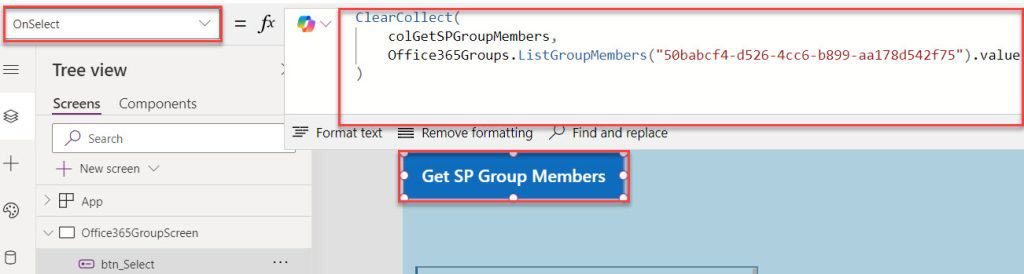 power apps get sharepoint group members