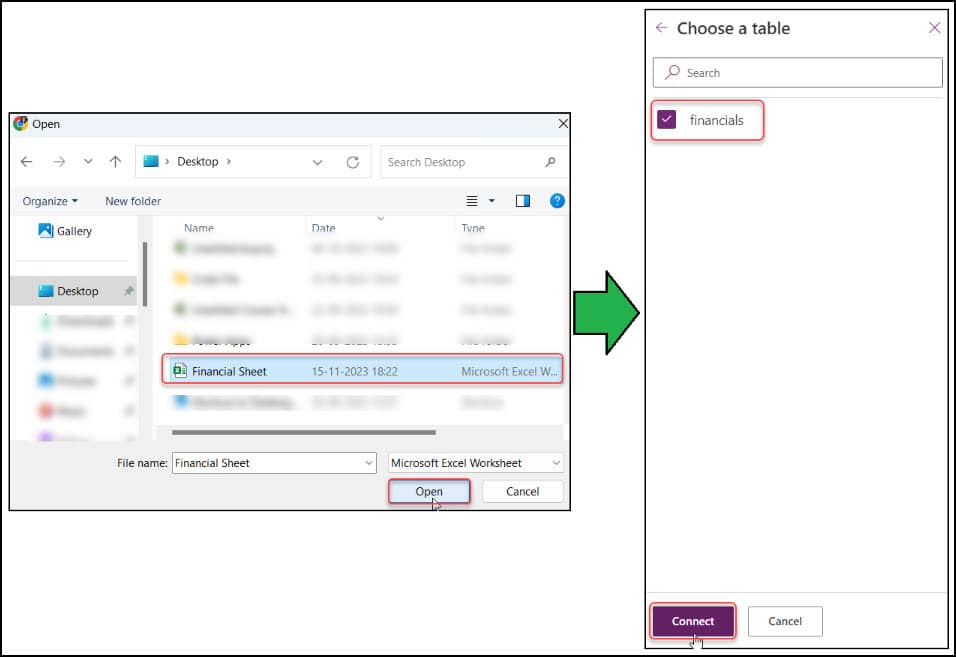 power apps import data from excel