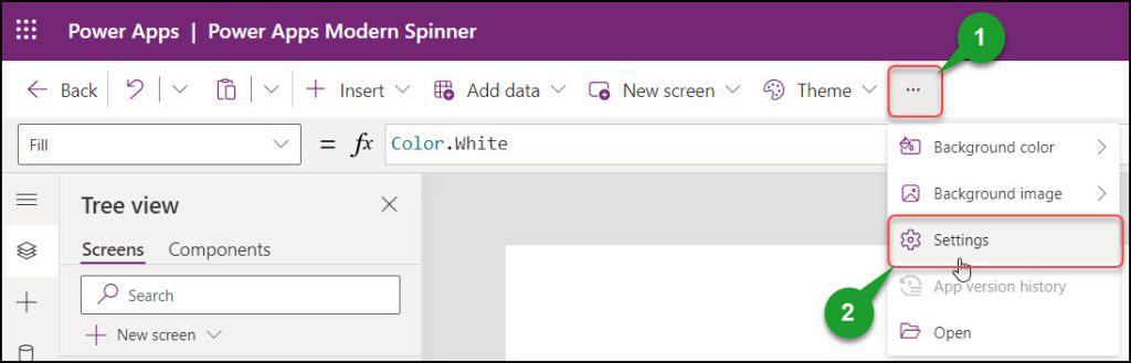 Power Apps Modern Spinner