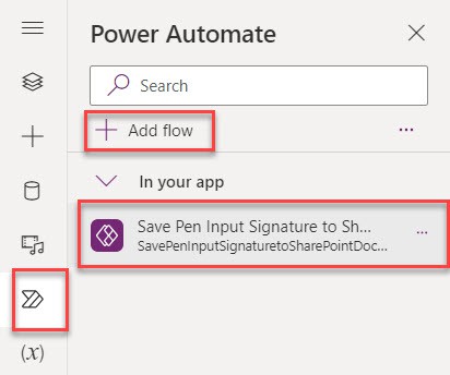 power apps pen input to sharepoint