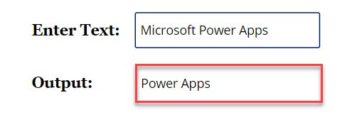 power apps remove character from string