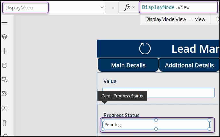 tabbed forms in power apps