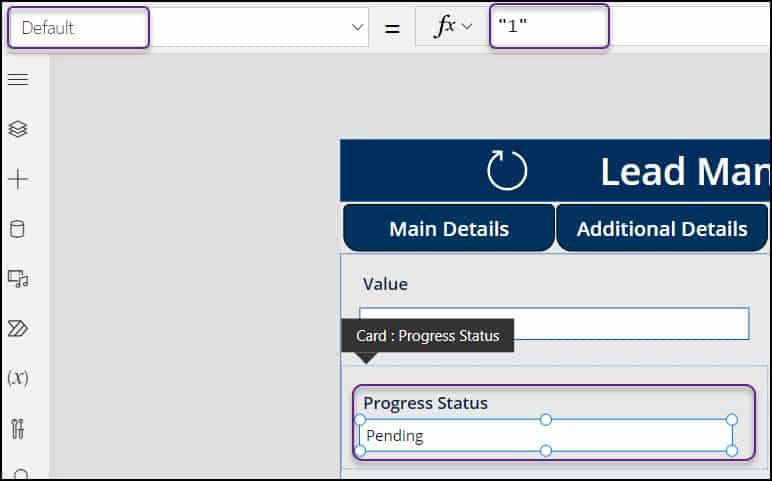 tabbed forms in powerapps