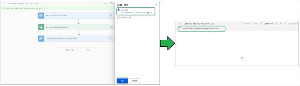 Power Automate add a new row in Dataverse