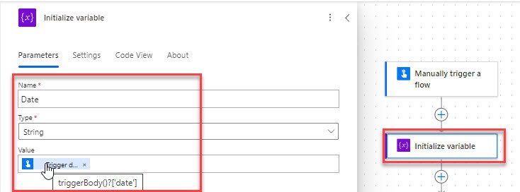 Power Automate add days to date