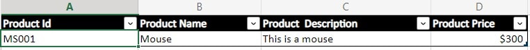 Power automate add row to excel