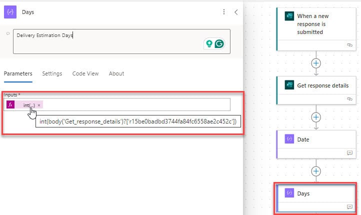 Power Automate adddays expression 