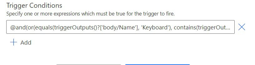 Power Automate trigger condition AND OR