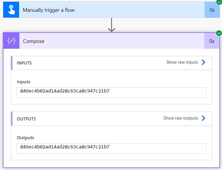 power automate convert string to guid()