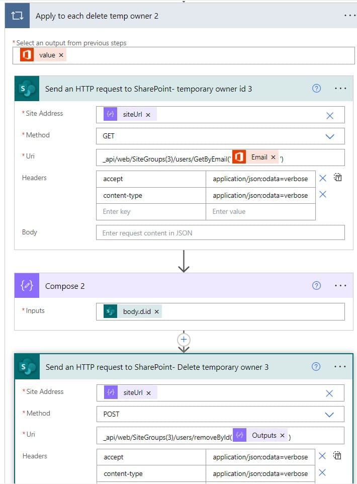 Power automate create SharePoint Group connected team sites from excel