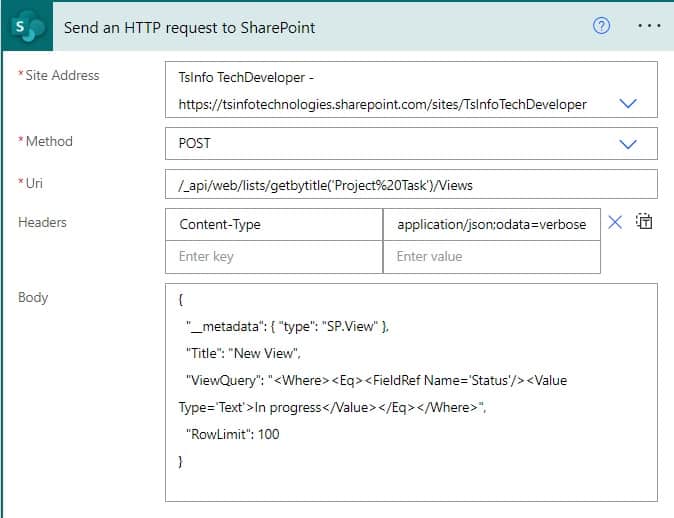 Power automate create SharePoint list view Power automate create SharePoint list view