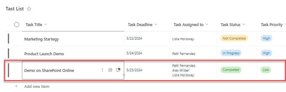 Power Automate create task from SharePoint