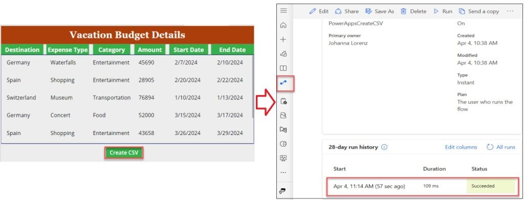 power automate csv to sharepoint list