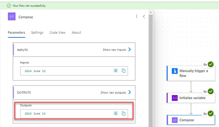 Power Automate current adddays expression