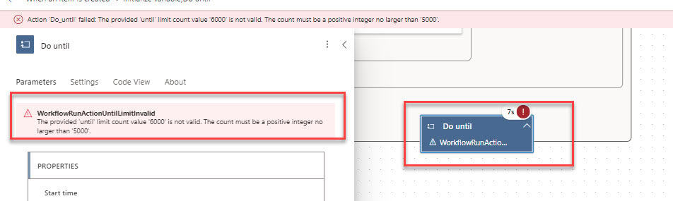 power automate do until limits count