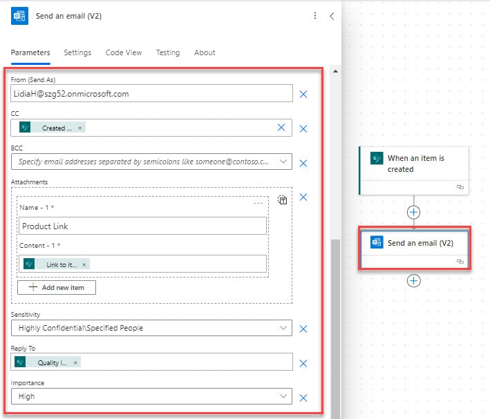 Power Automate email formatting