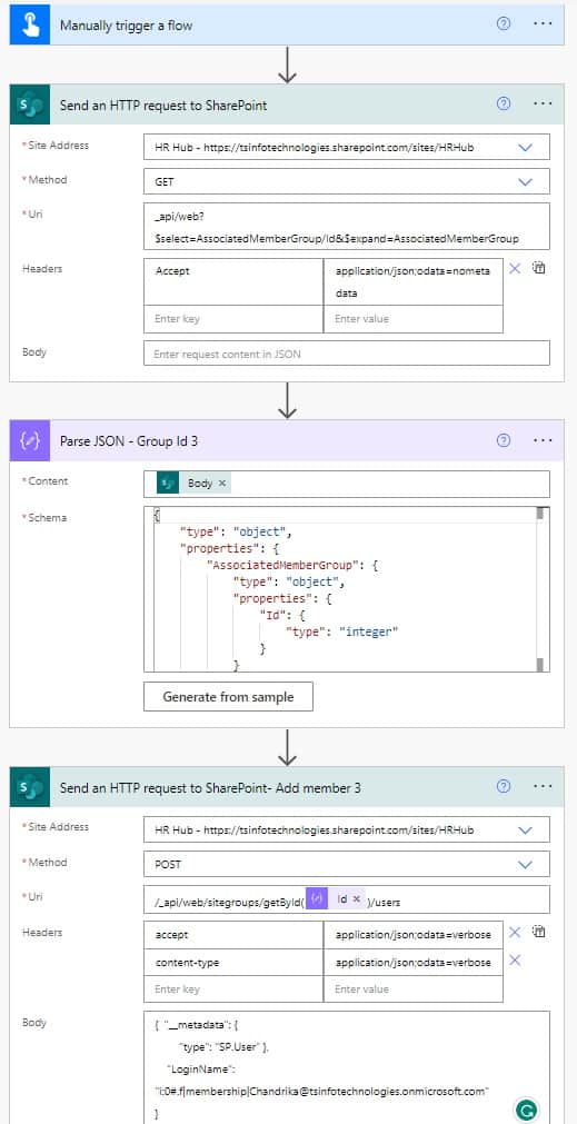 Power Automate error 'The user does not exist or is not unique' 