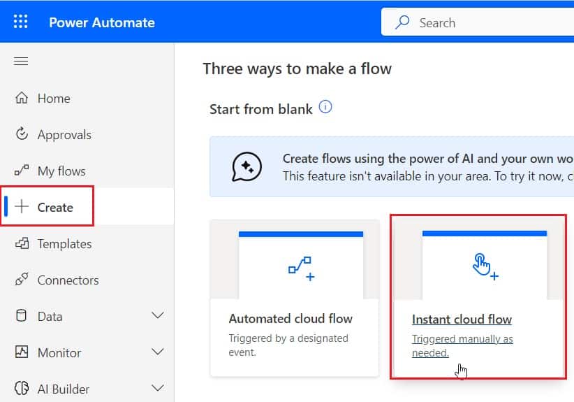 Power Automate exception handling using try catch block