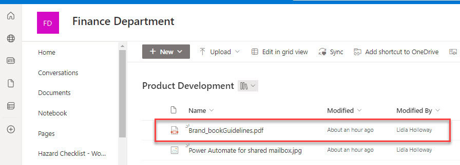 Power Automate for shared mailbox folder