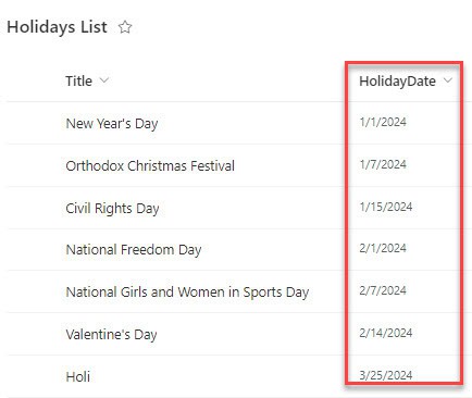 Power Automate formatdatetime dynamic content