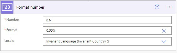 power automate formatnumber