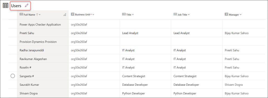 Power Automate Get creator's name from Dataverse table