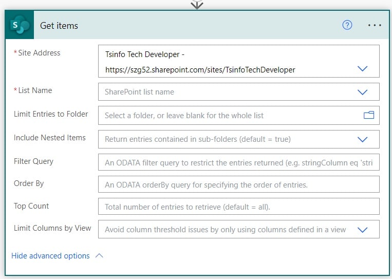 Power Automate get items get items power automate
