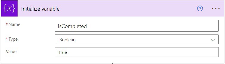 power automate initialize boolean variable