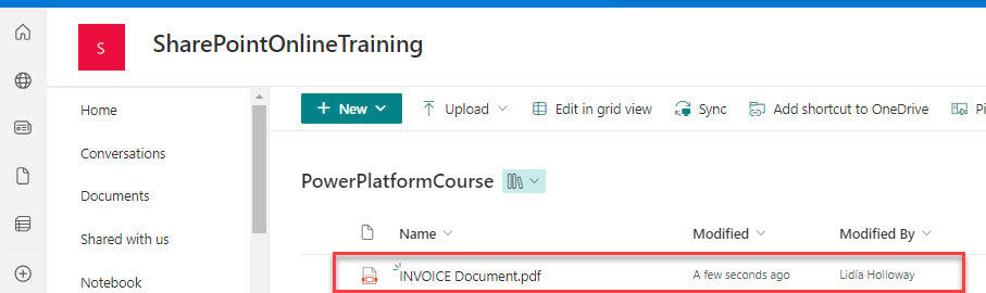 Power Automate rename file SharePoint