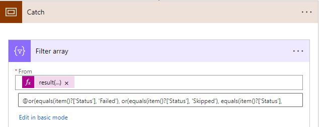 power automate scope error message