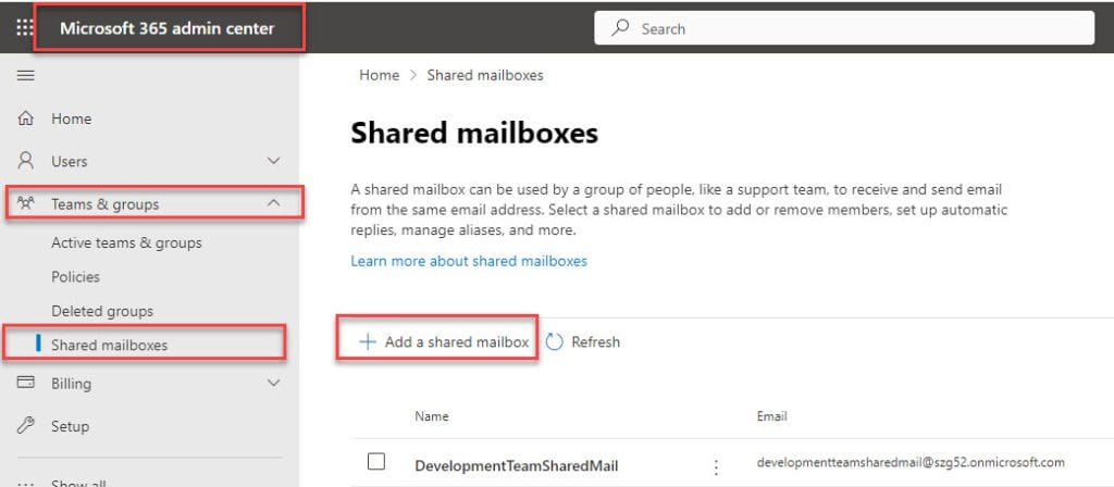 Power Automate shared mailbox