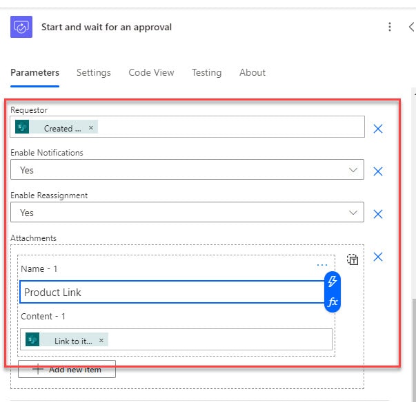 Power Automate start and wait for an approval of text