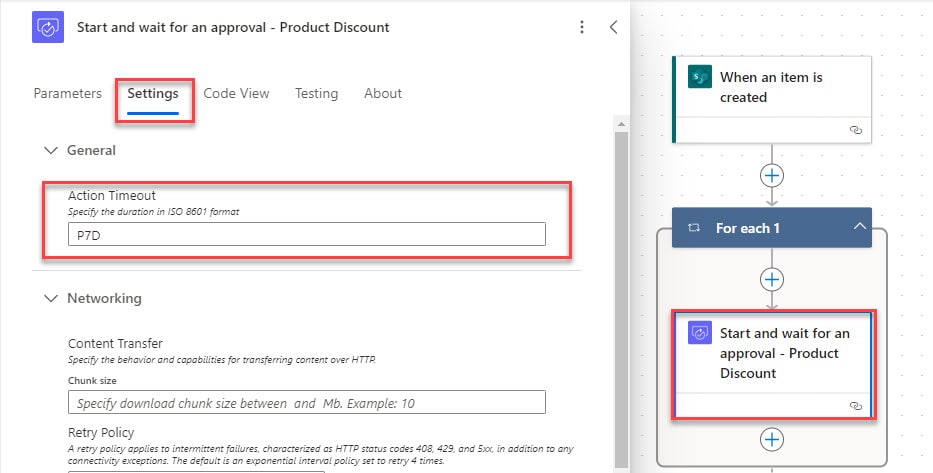 Power Automate timeout start and wait for an approval