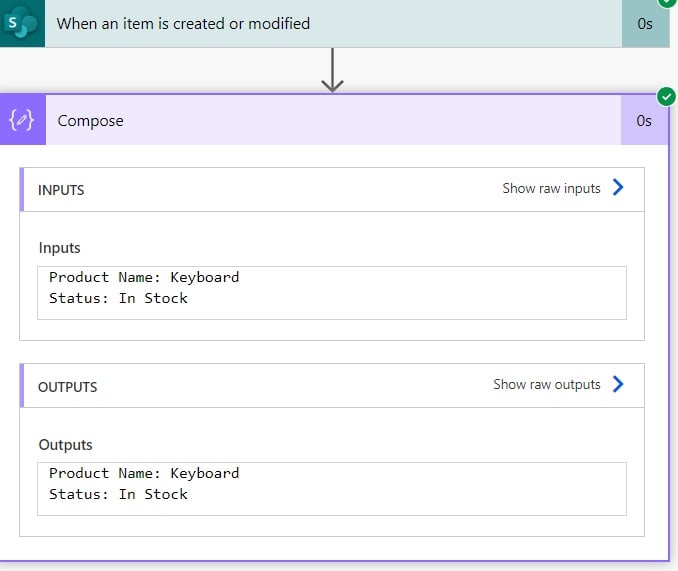 not equal trigger condition power automate