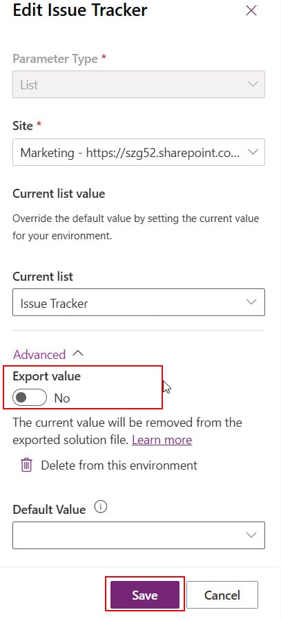 power automate update environment variable