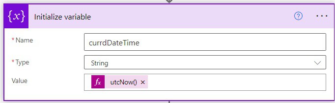 power automate utcnow format