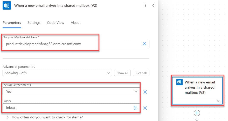 Power Automate when a new email arrives in a shared mailbox