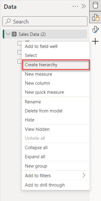 power bi add hour to date hierarchy