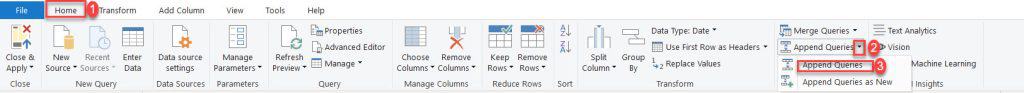 power bi append new data to existing table