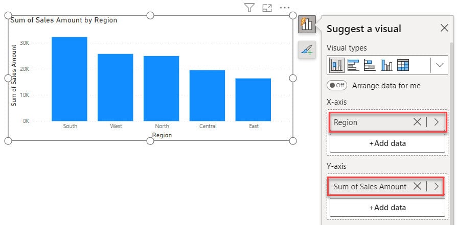 power bi change background color based on value